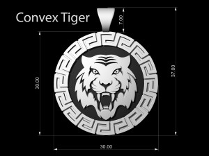Bengal tiger pendant 3D Принт Модель