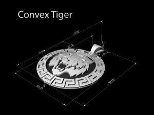 Підвіска з бенгальським тигром 3D Принт Модель