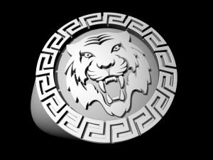 Bengal tiger ring Modello di stampa 3D
