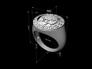 Bengal tiger ring Modello di stampa 3D