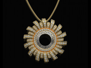 Brilliant sun pendant 3D 프린트 모델