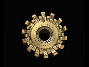 Brilliant sun pendant 3D 프린트 모델