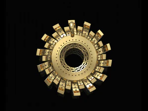 Блискуча підвіска-сонце 3D Принт Модель