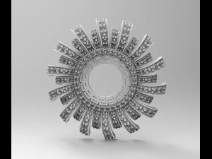 Блискуча підвіска-сонце 3D Принт Модель