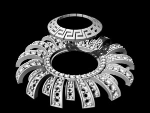 Brilliant sun pendant 3D 프린트 모델