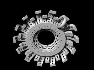 Блискуча підвіска-сонце 3D Принт Модель