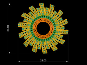Brilliant sun pendant 3D 프린트 모델