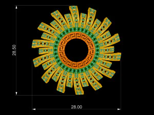 Блискуча підвіска-сонце 3D Принт Модель