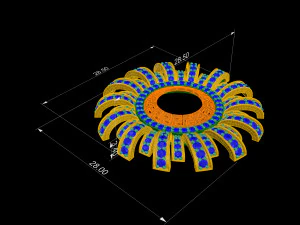 Блискуча підвіска-сонце 3D Принт Модель