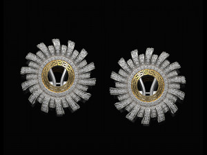 Brilliant sun earrings Modelo de Impressão 3D