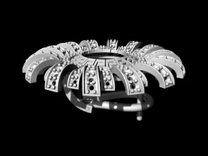 Brilliant sun earrings 3D Print Model