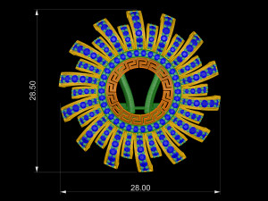 Brilliant sun earrings Modelo de Impressão 3D