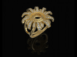 Brilliant sun ring 3D-Druckmodell