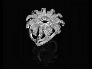 Brilliant sun ring 3Dプリントモデル