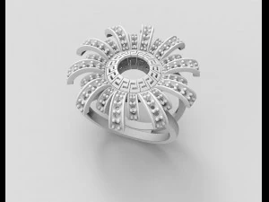 Brilliant sun ring 3D Print Model