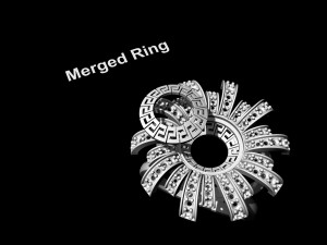 Brilliant sun ring 3Dプリントモデル