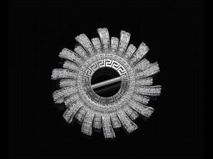 Brilliant sun brooch Modèles 3D en vedette