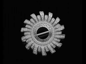 Блискуча сонячна брошка 3D Принт Модель