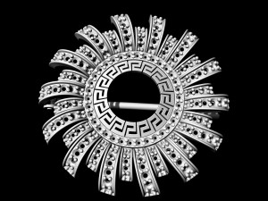 Brilliant sun brooch Modèles 3D en vedette