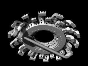 Блискуча сонячна брошка 3D Принт Модель