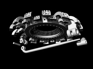 Блискуча сонячна брошка 3D Принт Модель