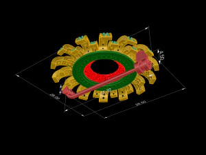 Блискуча сонячна брошка 3D Принт Модель