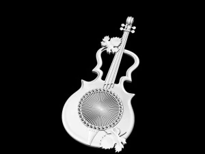 Violin Pendant 3D Print Model