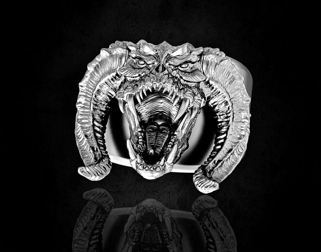 Balrog Ring 3D-printmodel .c4d .max .obj .3ds .fbx .stl .blend 