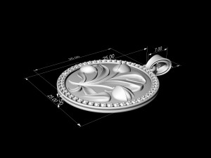 Flowers painting pendant 3Dプリントモデル