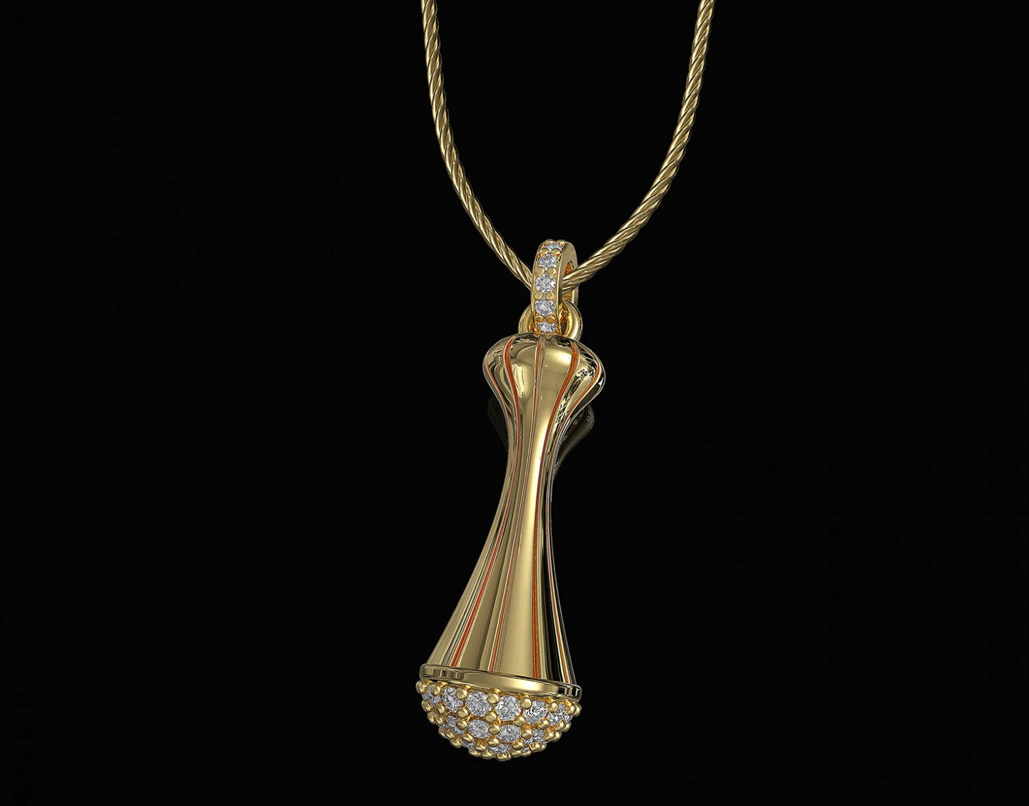 Vase pendant 3D Print Model .c4d .max .obj .3ds .fbx .stl .blend 