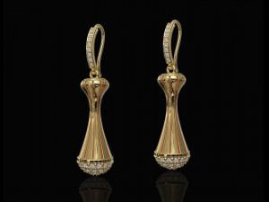 Vase earrings 3D Print Model