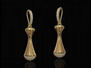 Vase earrings 3D Print Model