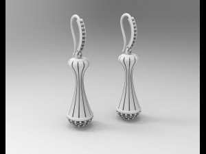 Vase earrings 3D Print Model