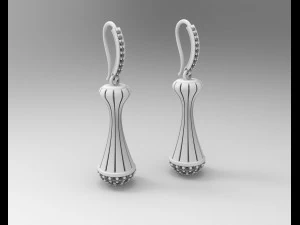 Vase earrings 3D Print Model