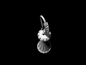 Vase earrings 3D Print Model