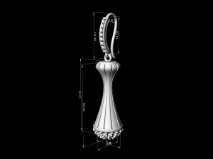 Vase earrings 3D Print Model