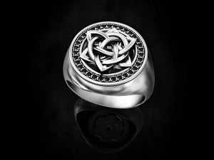 Каблучка зі зірковим вузлом 3D Принт Модель