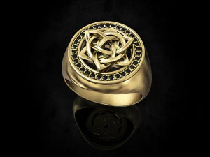 Каблучка зі зірковим вузлом 3D Принт Модель