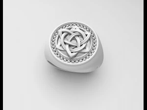 Каблучка зі зірковим вузлом 3D Принт Модель