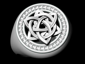 Каблучка зі зірковим вузлом 3D Принт Модель