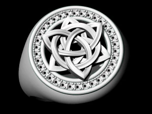 Каблучка зі зірковим вузлом 3D Принт Модель