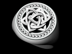 Каблучка зі зірковим вузлом 3D Принт Модель