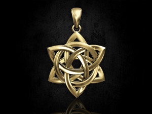Star knot pendant 3D-Druckmodell