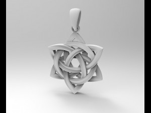 Star knot pendant 3Dプリントモデル