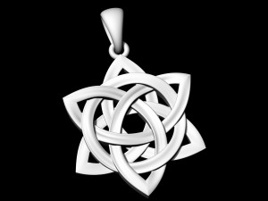 Star knot pendant 3Dプリントモデル