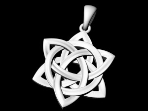 Star knot pendant 3Dプリントモデル