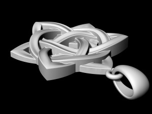 Star knot pendant 3Dプリントモデル