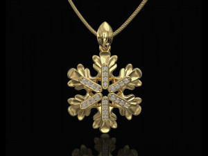Round leaves pendant 3D-Druckmodell