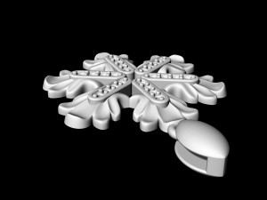 Round leaves pendant 3D Принт Модель