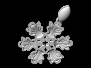 Підвіска з круглими листочками 3D Принт Модель
